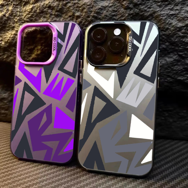 [คลังสินค้าพร้อม]สําหรับiPhone 6s 6 Plus 6s Plus 7 8 Plus X XR XS Max 11 11 Pro 11 Pro Max 12 12 Pro 12 Pro Maxหรูหรากันฝุ่นการ์ตูนสไตล์เลเซอร์ป้องกันการตกเคสโทรศัพท์Graffiti No.8