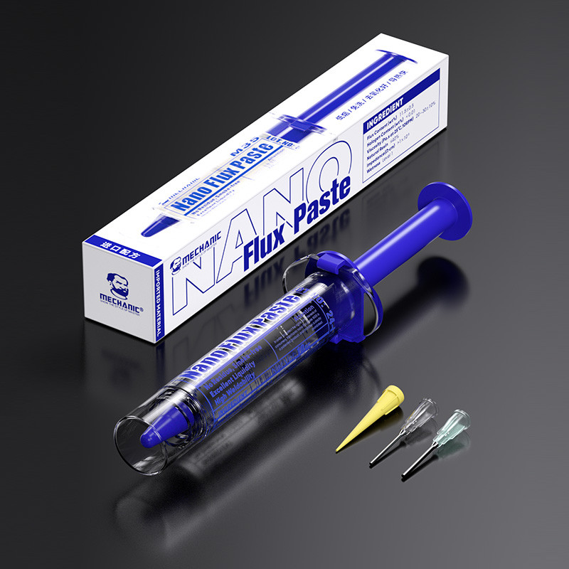 Mechanic M35 Nano Flux Paste ประสิทธิภาพสูงเชื่อมโปร่งใสบัดกรีจาระบีสําหรับ Electronics PCB IC โทรศัพท์ CPU LED ซ่อม