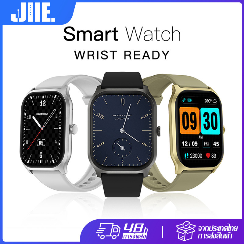 นาฬิกาสมาร์ทวอทช์สปอร์ตแบบกดส่งข้อความ ZL77J หน้าจอ 2.01 นิ้ว พร้อมระบบตรวจสอบสุขภาพการโทรผ่านบลูทูธ