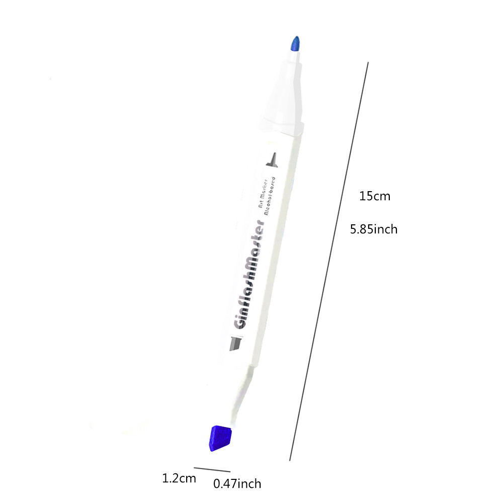 Ginflash Chisel และ Fine Tip การ์ตูน Art Marker ปากกา Sketch แอลกอฮอล์ตามเครื่องหมาย Dual เคล็ดลับสมุดระบายสี Manga วาดภาพเคลื่อนไหว - รูปที่ 4