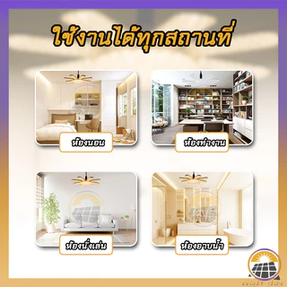 หลอดไฟถูก LED Bulb หลอดไฟ ทรงใบพัด ไฟร้านอาหาร ไฟตลาดนัด E27ซุปเปอร์สว่าง ใช้งานสะดวก พับเก็บได้