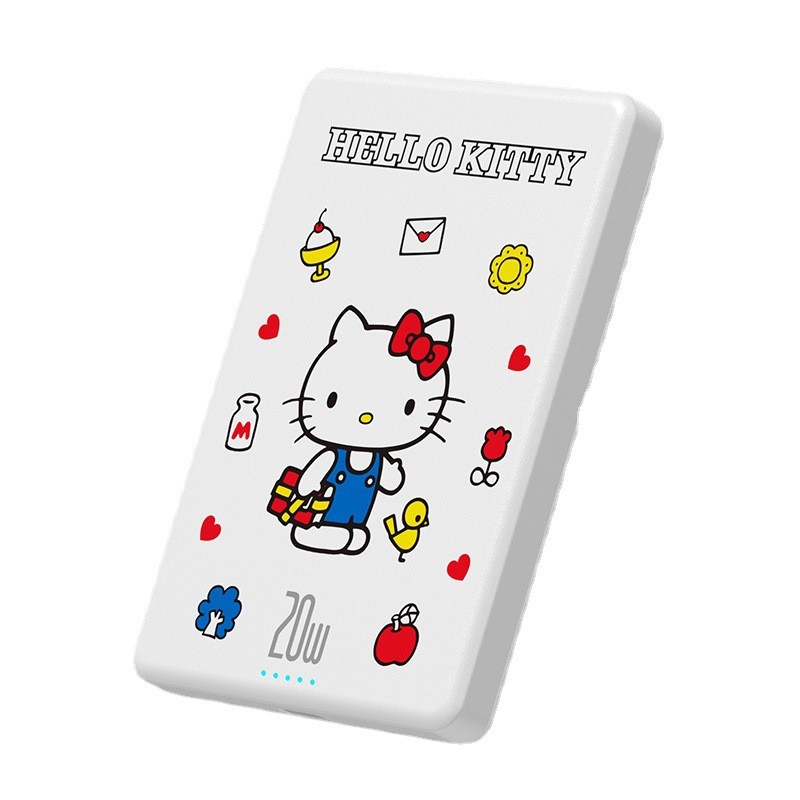 10000mah Sanrio PL59 Magnetic Wireless Power Bank BADBADTZ-MARU Hello Kitty แบบพกพาน่ารัก Mini Bidir