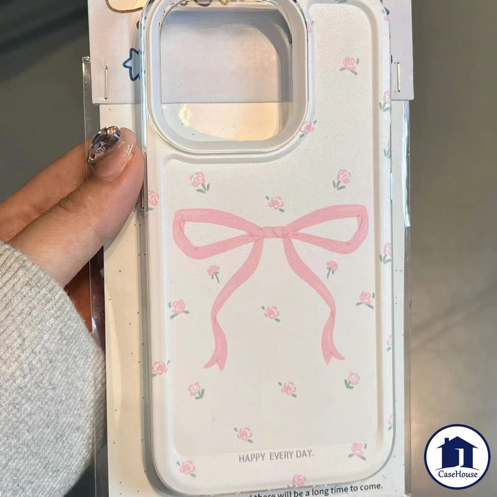 เคสนิ่มใสผูกโบว์เรียบง่าย เข้ากันได้กับ OPPO A58 A54 A38 A17 A5s A15 A16 A7 A12 A18 A57 A33 A12E A53 A5 A9 A78 A15s