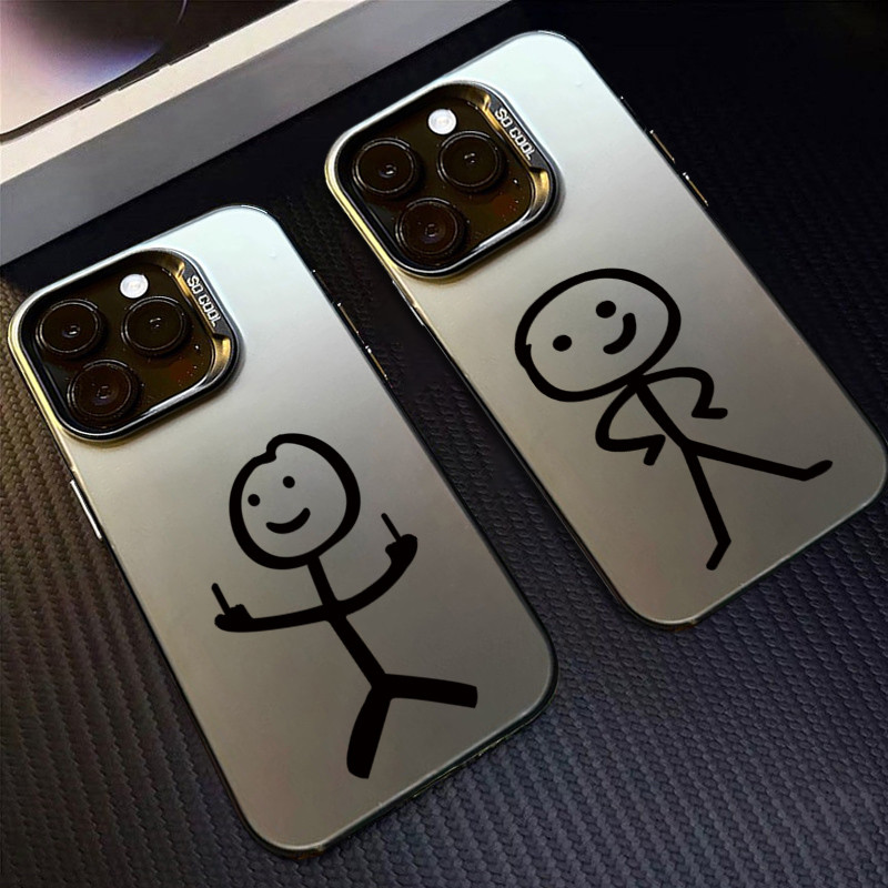 SAMSUNG สําหรับsamsung S24 FE S25 S23 S24 Ultra S22 S21 Plus S20 S21 หมายเหตุ 20 Ultraการ์ตูนMatchmanออกแบบหรูหราIMDโลหะปกแข็งกันกระแทก