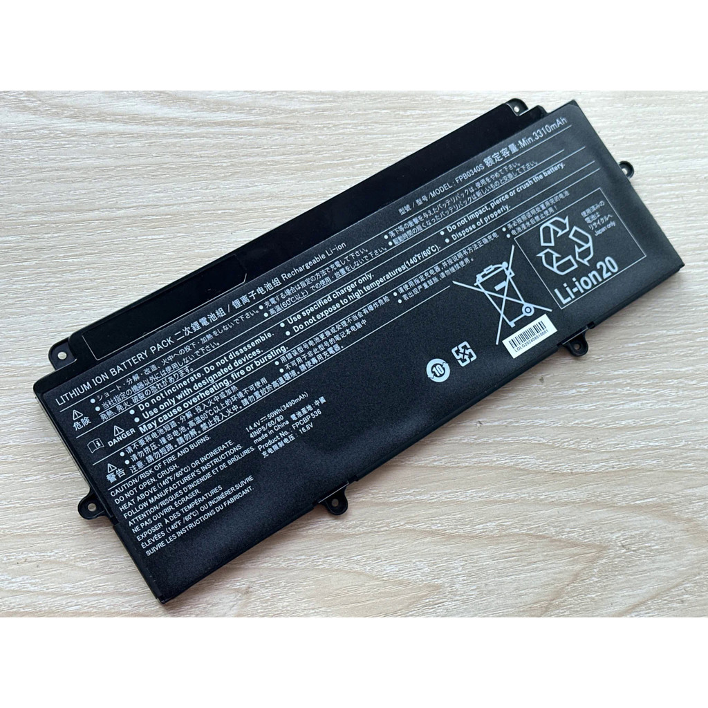 New FPCBP536 FPB0340S แบตเตอรี่แล็ปท็อป For Fujitsu LifeBook U937 U938 U939 U939X 14.4V-50Wh-3490mAh