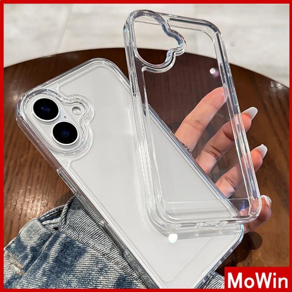 Movin - เคส iPhone 16 Pro Max iPhone 11 เคสใส TPu soft ปุ่มชุบไฟฟ้า กันกระแทก สัมผัสดี เข้ากันได้กับ iPhone15 Pro max 14 13 12 Pro max XS XR 7 Plus 8 Plus