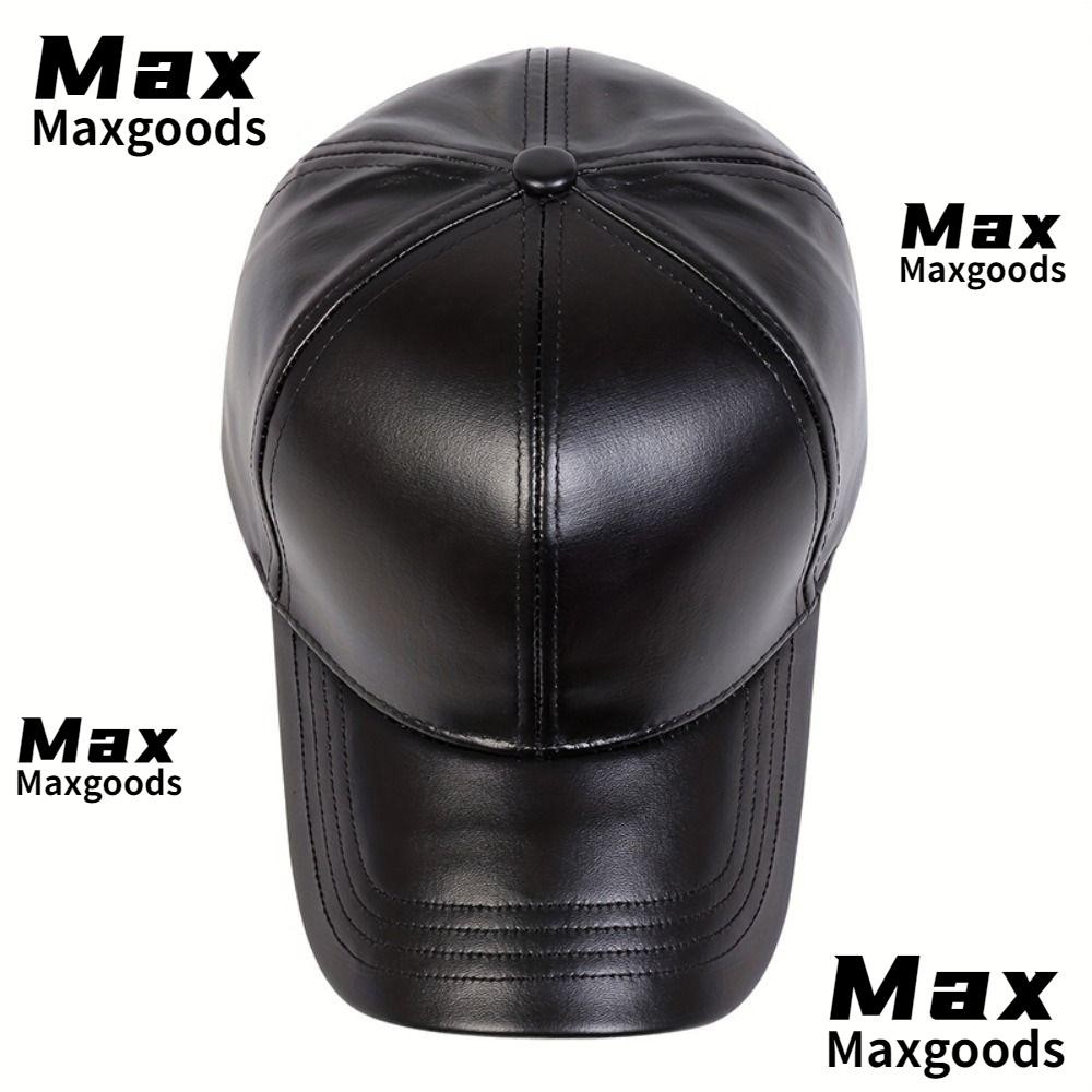 Maxg หมวกความร้อน,ปรับฤดูใบไม้ร่วงฤดูหนาวหนังเบสบอลหมวก, Casual Hip Hop กีฬากลางแจ้งหมวก Snapback สําหรับผู้ชายผู้หญิง