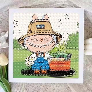 ภาพครอสติสคริสตัล ภาพวาดเพชร Diamond Painting DIY ภาพติดเพชรพร้อมกรอบรูป ลายการ์ตูนสุดน่ารัก diy ของขวัญ
