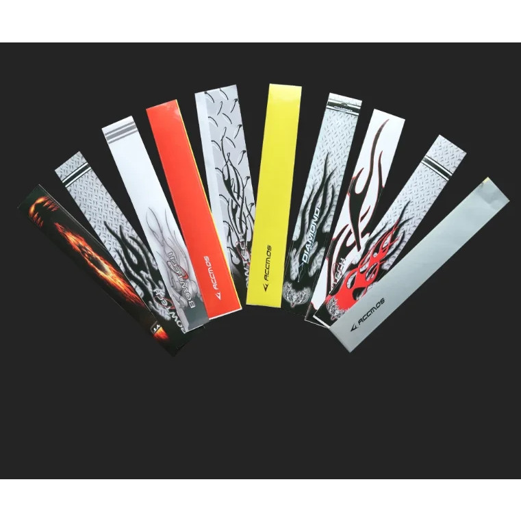 14 ชิ้นเพลาห่อสติกเกอร์ผิวห่อ Fletching OD 6-8 มิลลิเมตรจักรยานอุปกรณ์เสริม