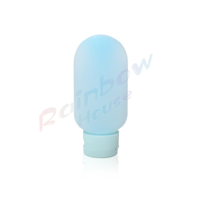 R.H. แบบพกพา ขนาด 60ml หลอดอ่อน ขวดรีฟิลพลาสติก โลชั่นครีมบรรจุภัณฑ์ travel bottle