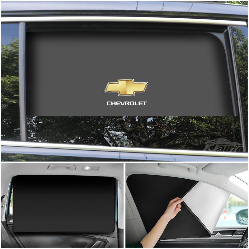 ยอดขายรายเดือน 10000+ Chevrolet Magnetic Sunshade UV ทนรถกระจกหน้าต่างฉนวนกันความร้อนร่มบังแดดร่มสําหรับ Onix Aveo Captiva Groove Tracker Cavalier S10 รถกระบะ Spin