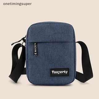 Onetimingsuper Mens Small Bag Shoulder Bag Trend Diagonal Backpack Chest Bag Lightweight Boy Casual Mobile PhoneWaist Pack OTP