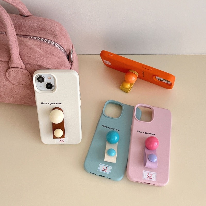 3dแหวนทรงกลมผู้ถือสีเคสโทรศัพท์สําหรับiphone 11 12 13 14 15 16 Pro Max Plus Anti Fallปลอกอ่อนสําหรับiPhone13กรณี