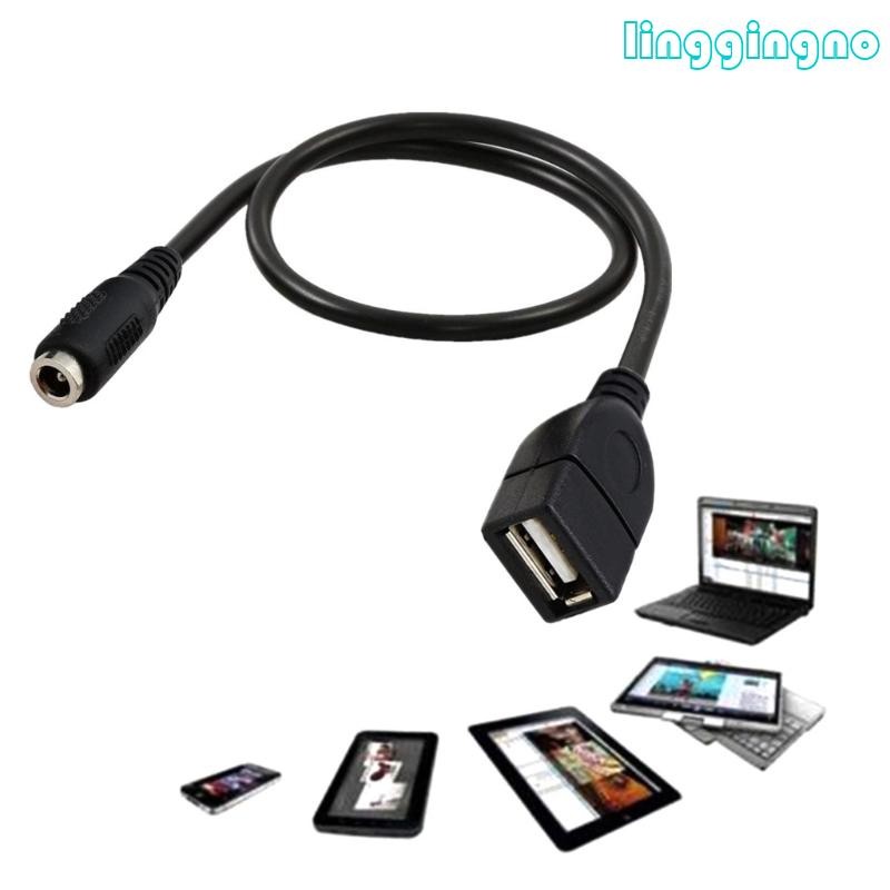 Rr DC to USB สายไฟ 5V DC 3 5x1 35 มม.5 5x2 1 มม.หญิงเป็นสายชาร์จ USB