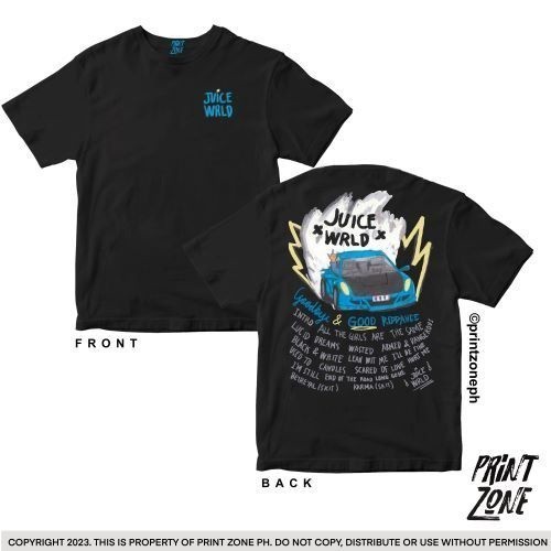 เสื้อ JUICE WRLD - อัลบั้ม Goodbye and Good Riddance โดย Printzonephผ้าCotton 100%