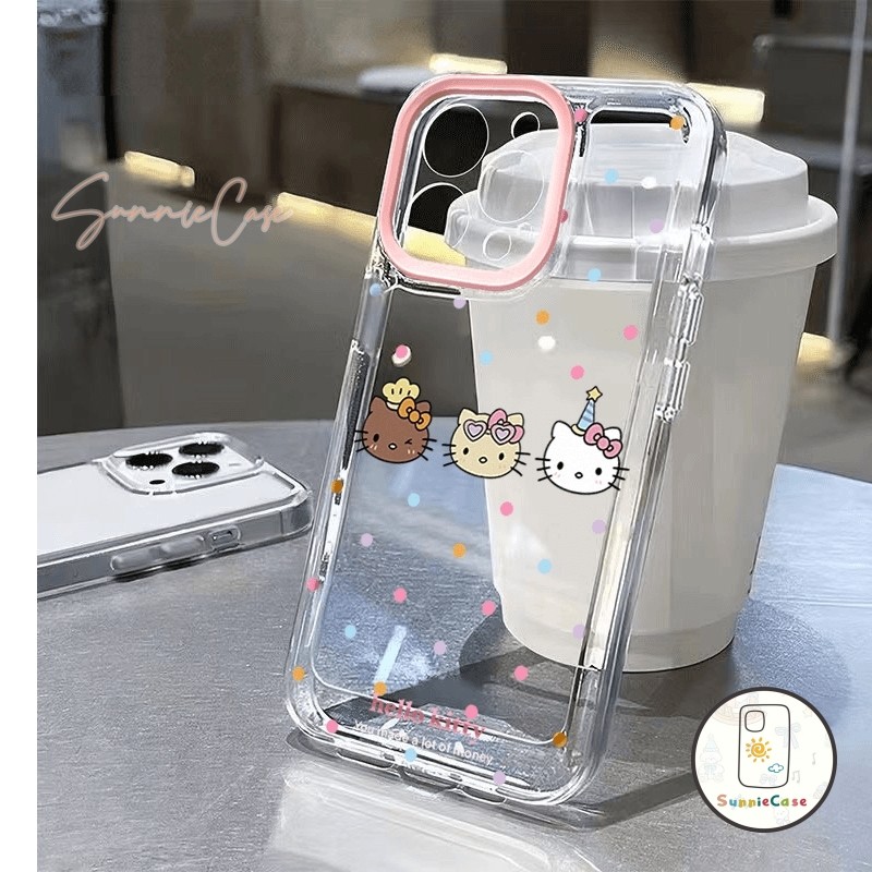 น่ารักจัง helloKitty Redmi 9A 13C 11 13 9 12 10A 10C 12C 9T 9C NFC A2 A19 12 8 11S 10 Pro POCO M3 การ์ตูน จุดคลื่น เคส - รูปที่ 3