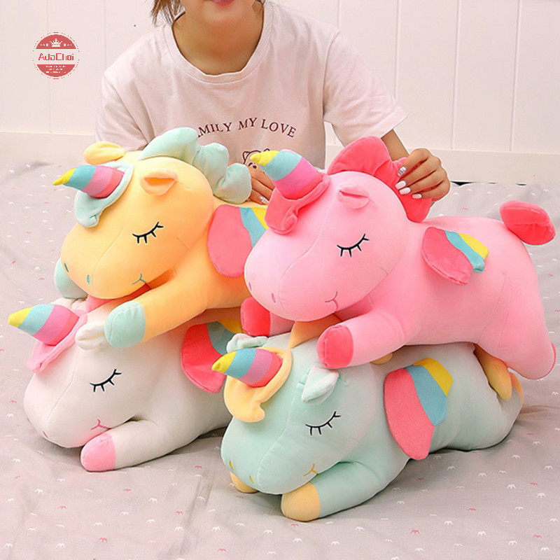 AdaChoi ตุ๊กตาตุ๊กตานุ่มตุ๊กตาสัตว์ม้าของเล่นเด็กของขวัญวันเกิดเด็กผู้หญิง TH