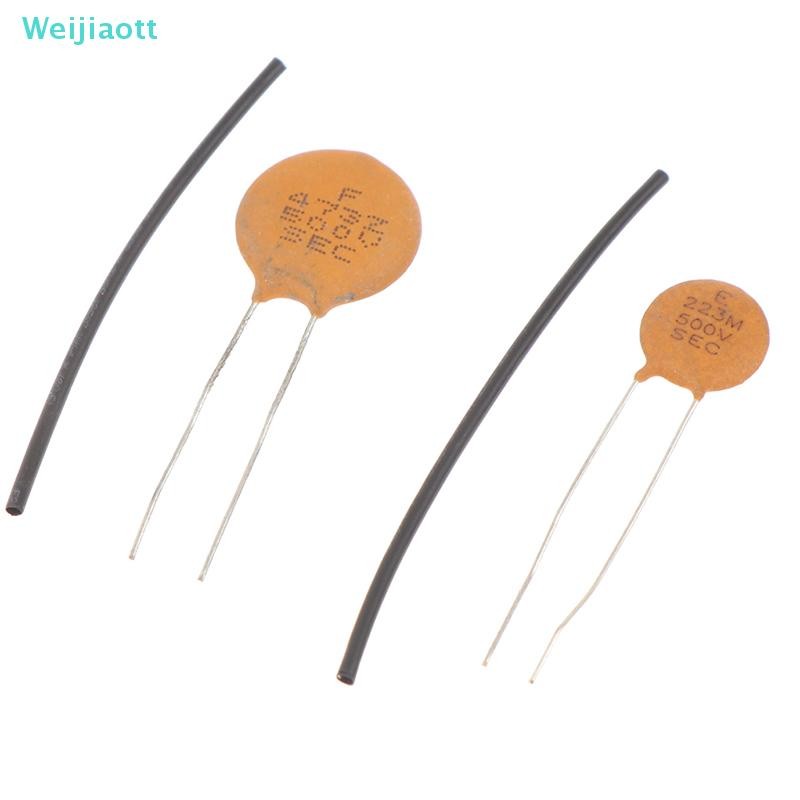Weijiaott Sec 0.022UF / 0.047UF Ceramic Disc Cap (Capacitor) สําหรับ ST/SG/ LP กีตาร์ไฟฟ้า AO