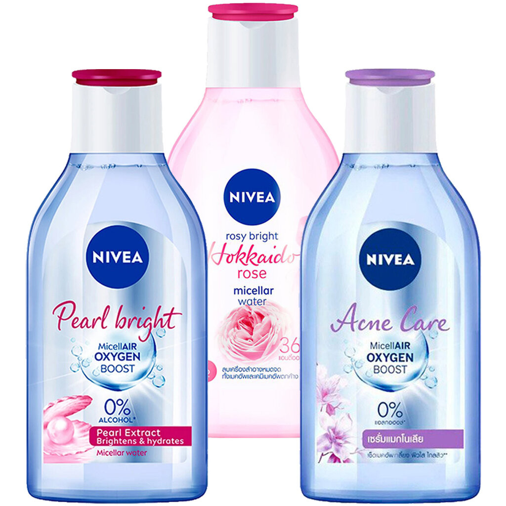 LeeMart คลีนซิ่ง ลบ ล้าง เครื่องสำอาง นีเวียร์ NIVEA Oxygen Boost Micellar Water 400ML นีเวีย ไมเซลแอร์ ออกซิเจน เลือ...
