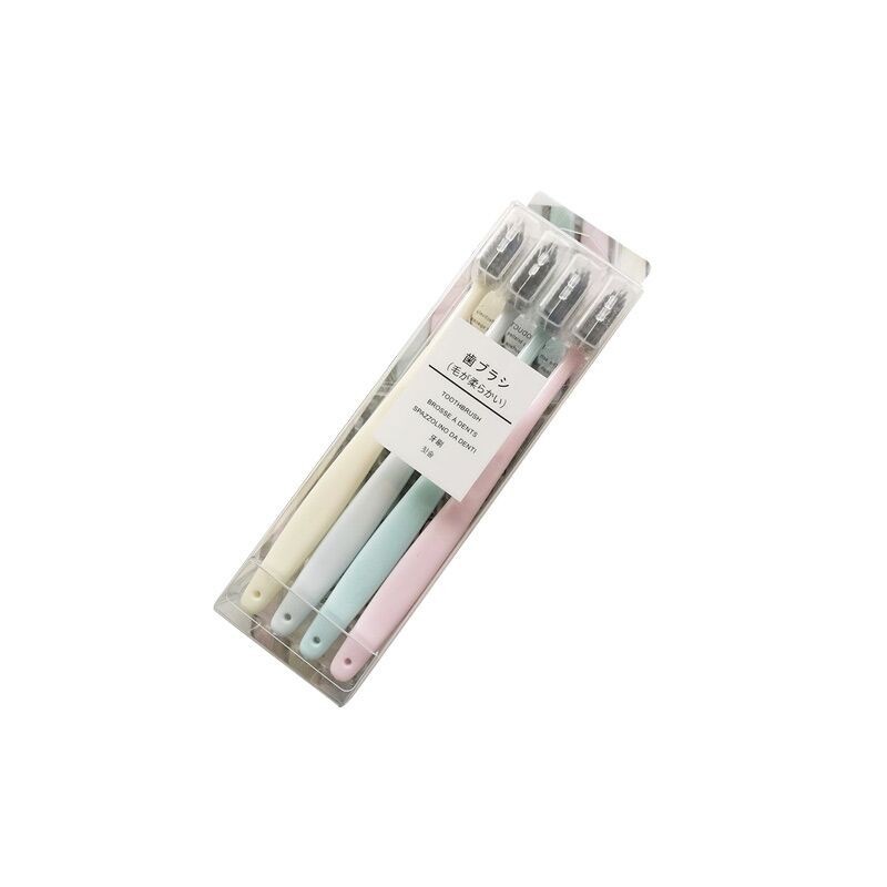 4 PCS แปรงสีฟัน เซ็ต4สี 4ด้าม สไตล์ญี่ปุ่น ขนแปรงนุ่ม ด้ามจับถนัดมือ พร้อมแพ็คเกจกล่อง - รูปที่ 5