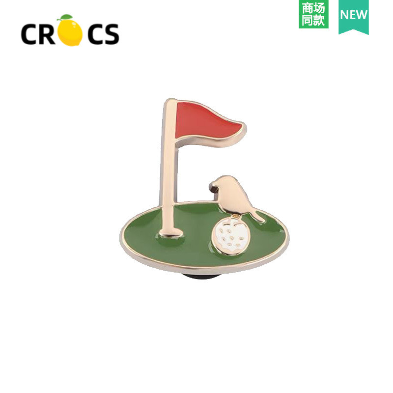 2024 สไตล์ใหม่ crocs crocs รองเท้าอุปกรณ์เสริม diy หัวเข็มขัดรองเท้าโลหะมุกคุณภาพสูง ตกแต่งดอกไม้
