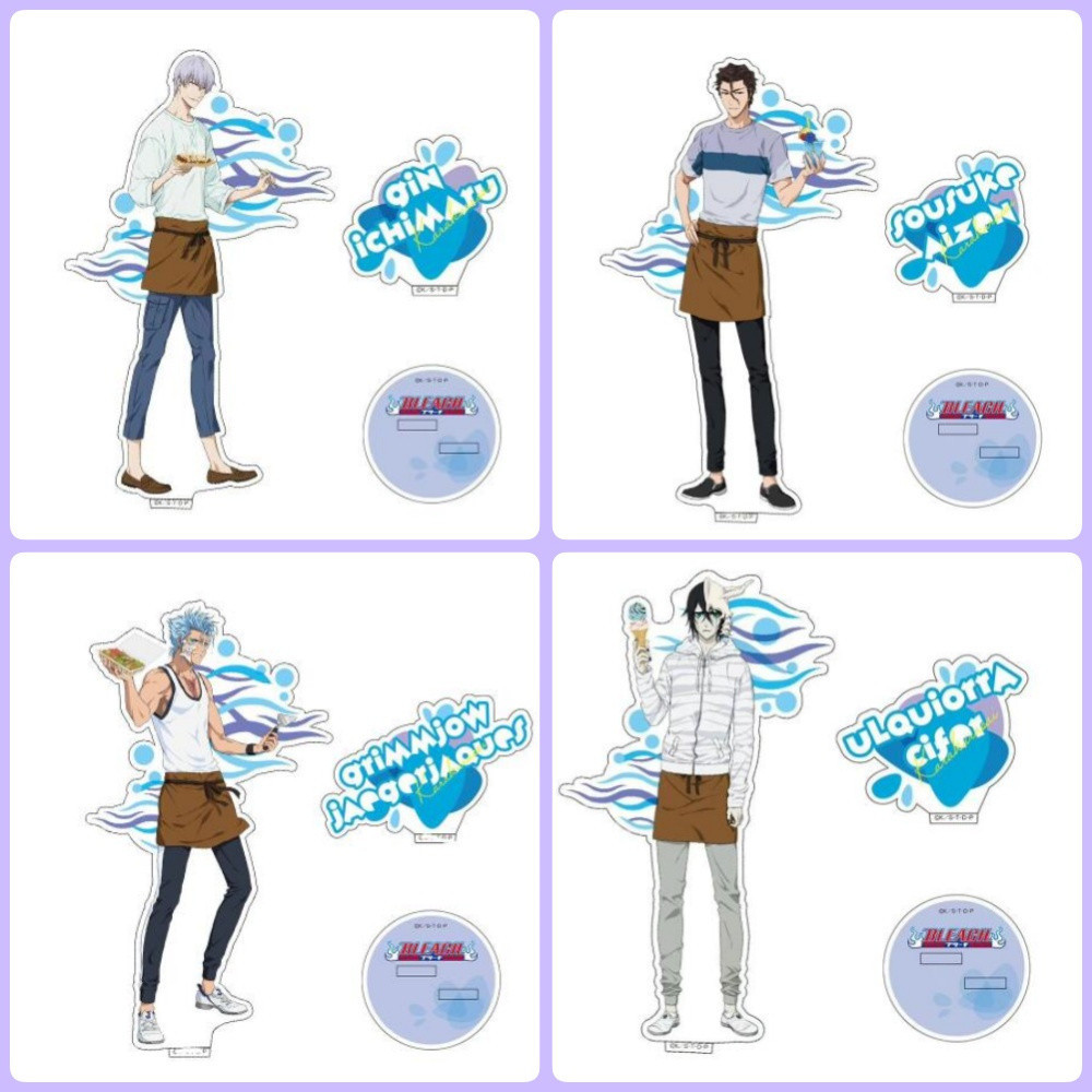 อะนิเมะ Standee รุ่น BLEACH Orihime Rukia Ichigo Study มุมอุปกรณ์ตกแต่งโต๊ะ
