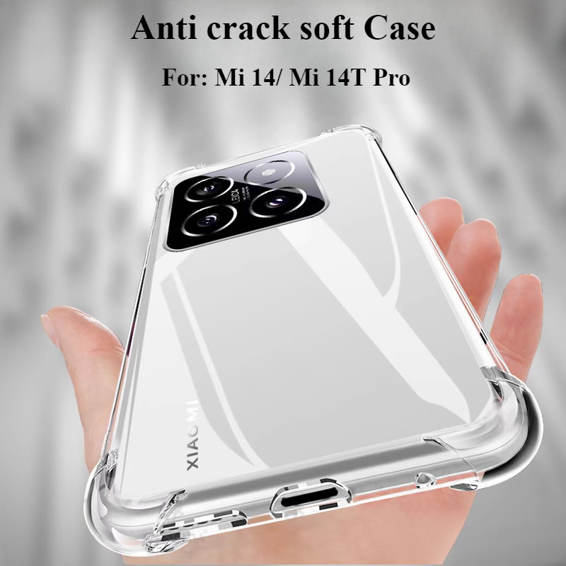 Air Bag เคสกันกระแทกสําหรับ Xiaomi 14T Pro Case Mi14 Mi14T Redmi 14C ฝาครอบโทรศัพท์