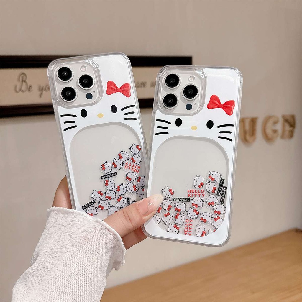 สําหรับiphoneกรณีcreative Flowหัวแมวน่ารักฝาครอบป้องกันสําหรับApple iPhone 6 6S 7 8 Plus X XS Max XR 11 12 13 14 15 16 Pro Maxน่ารักฝาครอบโทรศัพท์ปลอก
