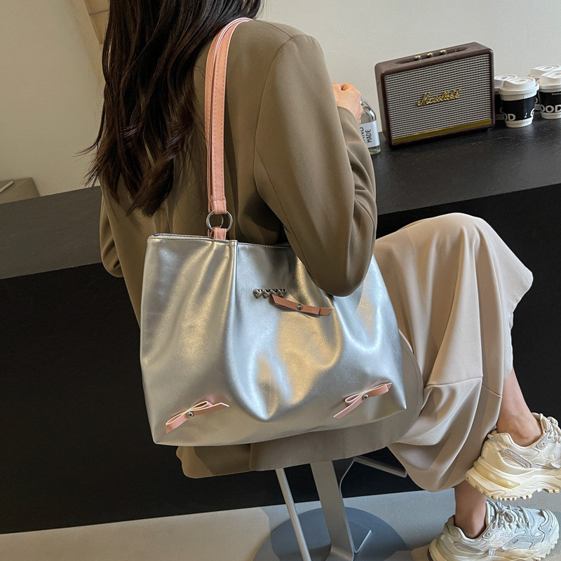 kk sale :กระเป๋าใบใหญ่แฟชั่นใส่ของได้เยอะPU หน้าใหญ่มากใส่ของได้เยอะมาก - SP9153