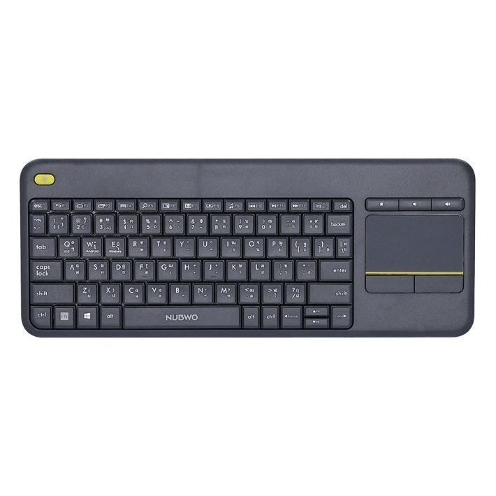 NUBWO NKB-107 BLACK DUAL MODE WIRELESS&BLUETOOTH KEYBOARD รับประกัน 1 ปี