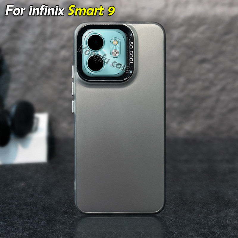 ปลอกสําหรับ infinix Smart 9 infinixSmart9 Smart9 Smart 8 4G Square Laser เคสกันชนสีสันสดใสแฟชั่นคู่กันกระแทกเลนส์กล้องป้องกันกรณีปกหลัง