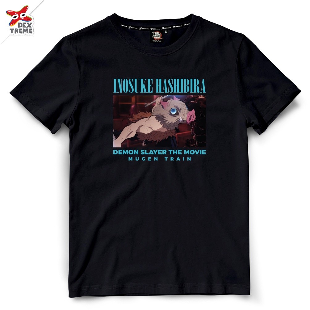 ⭐รุ่นระเบิด⭐ Demon Slayer เสื้อยืดดาบพิฆาตอสูร: Demon Slayer:🐏 DYB-006-BK