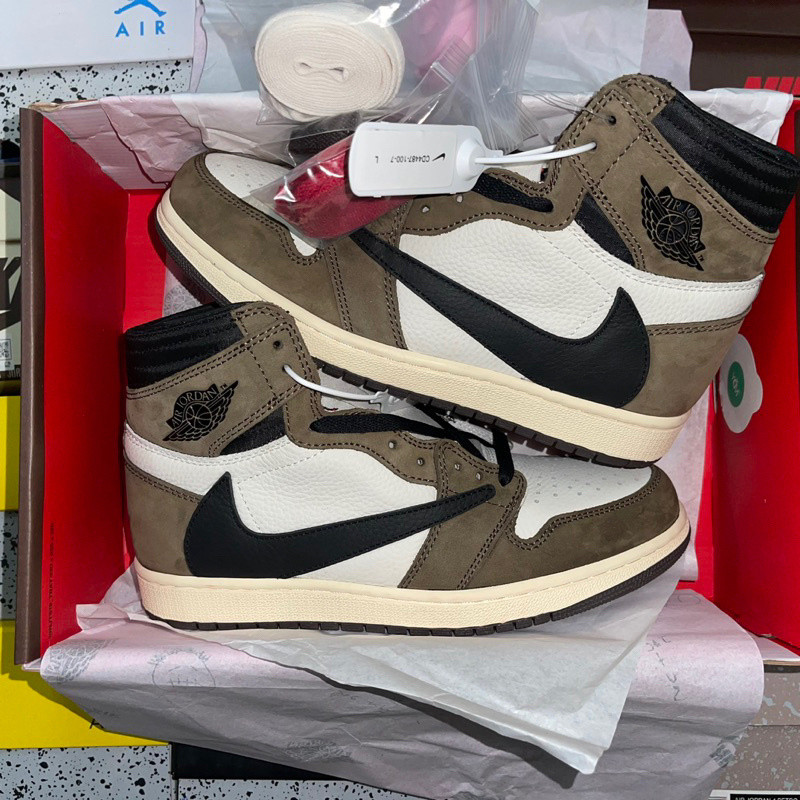 Air Jordan 1 high travis SCOTT Suede sneakers | Premium [BROWN _ sneakers]