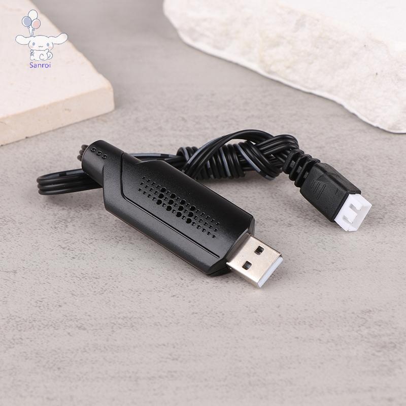 [San] 2S 7.4V 1A เครื่องชาร์จ USB สําหรับ 7.4V 2S Lipo พร้อมขั้วต่อ XH-3P รถ RC เรือ 7.4V สายชาร์จ USB