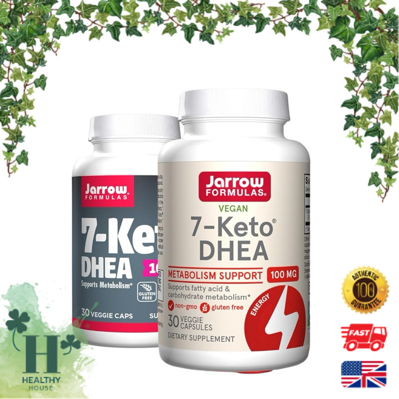 พร้อมส่ง Jarrow Formulas 7-Keto DHEA 100 mg 30 Veggie Capsules เผาผลาญไขมัน และคาร์โบไฮเดรต