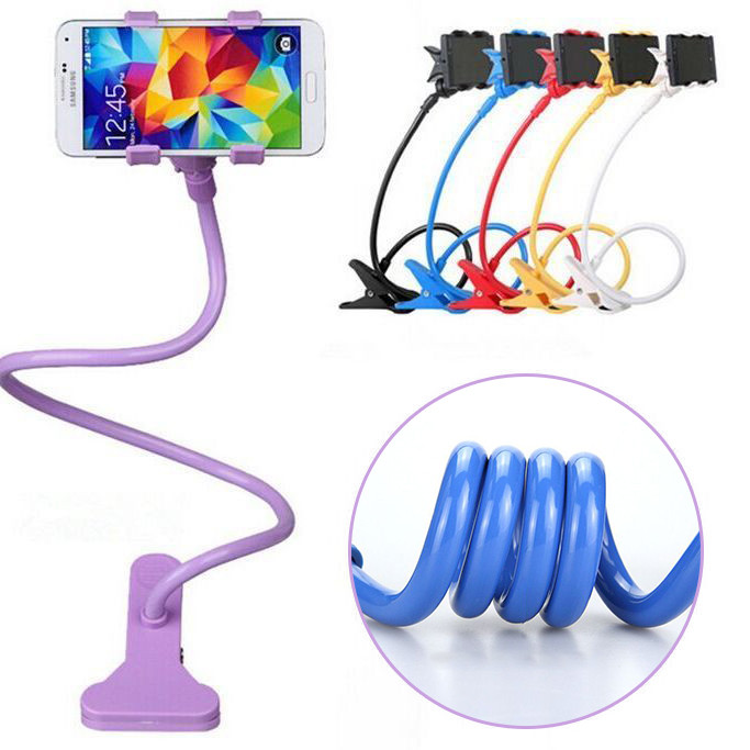 แบบหนีบยึดโต๊ะ Phone holder ที่หนีบมือถือ ขาวางโทรศัพท์ สารพัดประโยชน์ นอนดูหนัง ฟังเพลงชิวๆ คุณภาพดี