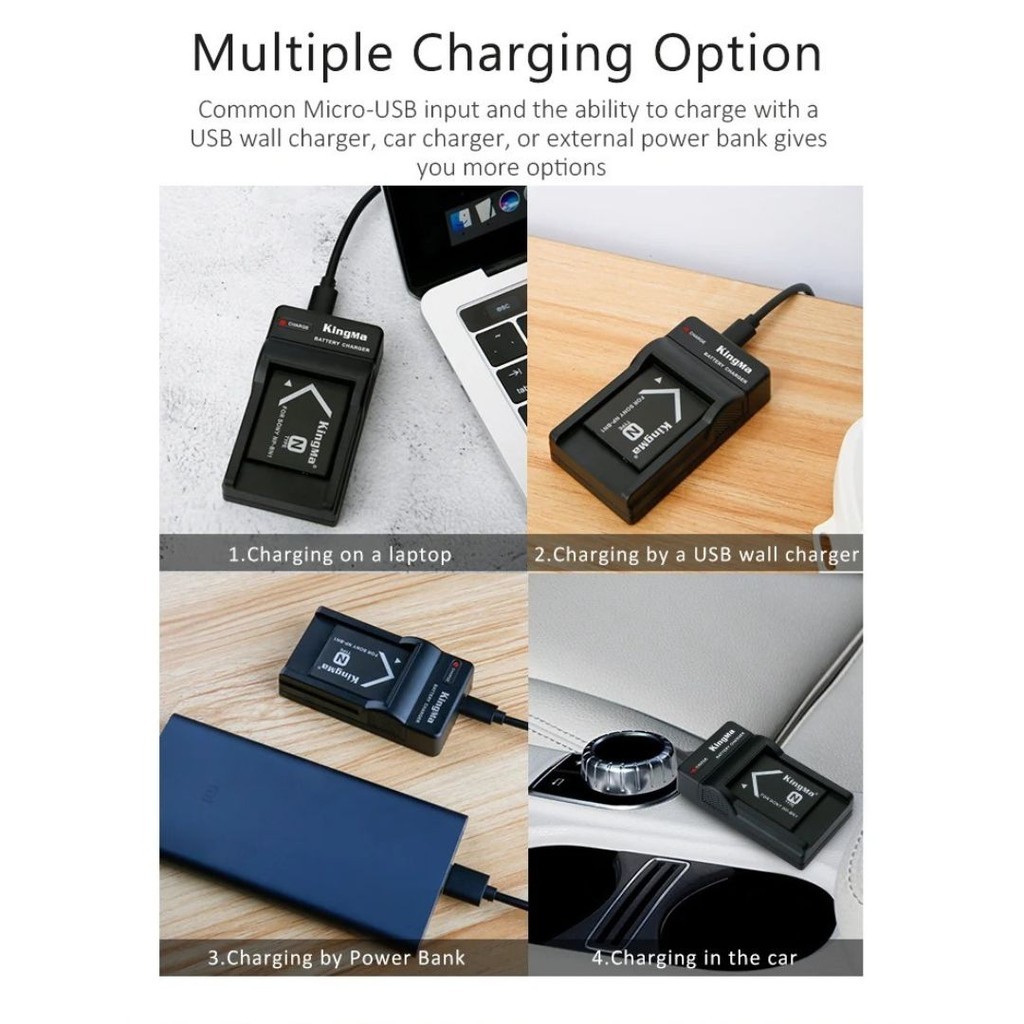 Kingma  Sony NP-BN1 แบตเตอรี่ แท่นชาร์จ (ประกันศูนย์ 1 ปี)