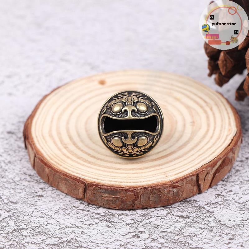 Pufangstar ทองเหลือง Drop Bell จีนโชคดี Tinkle Bell Charm สําหรับสร้อยข้อมือและข้อเท้า TH