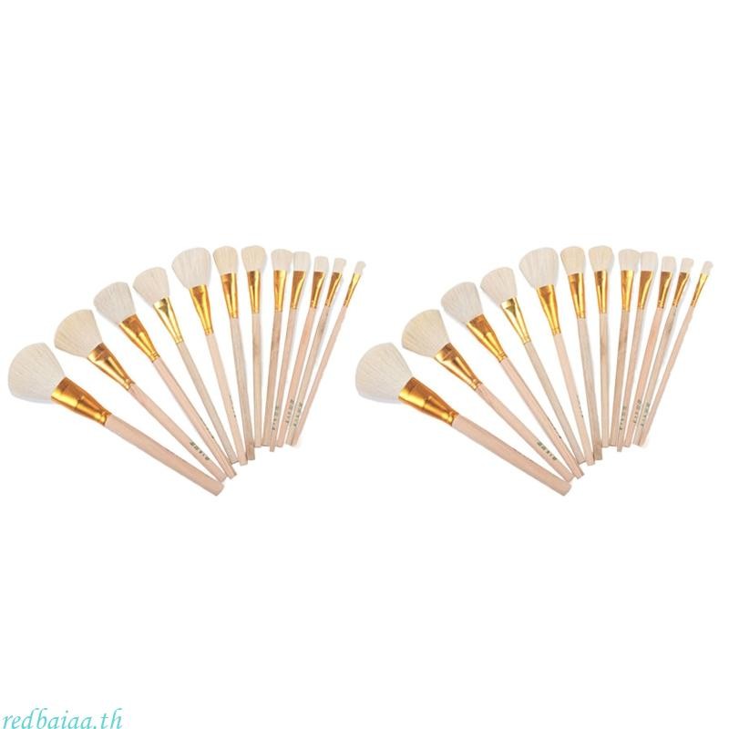 Redbaiaa1 Ceramic Art Moisturizing Brush เซรามิคยางเปล่า Moisturizing Sweep Brush Glaze แปรงขนสัตว์ภาพวาดเครื่องปั้นดินเผา