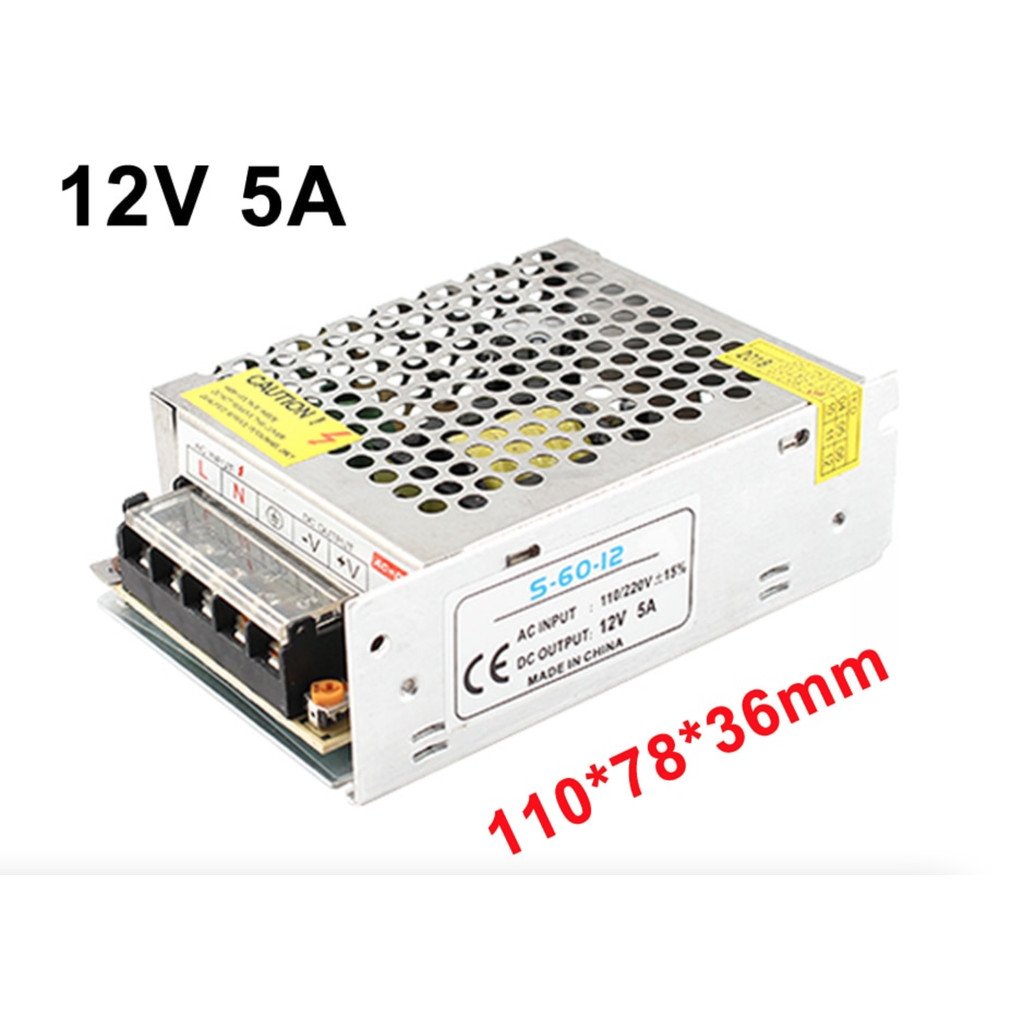 Power Supply 12V/5A Power Supply 12V/5A Power Supply 12V/5A