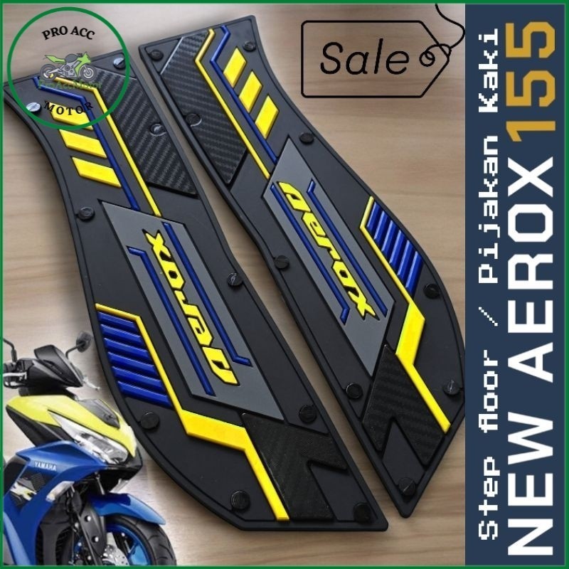 Motopad27 พรมพรีเมี่ยม ใหม่ Aerox 155 ที่วางเท้า พรม aerox ใหม่ aerox 155
