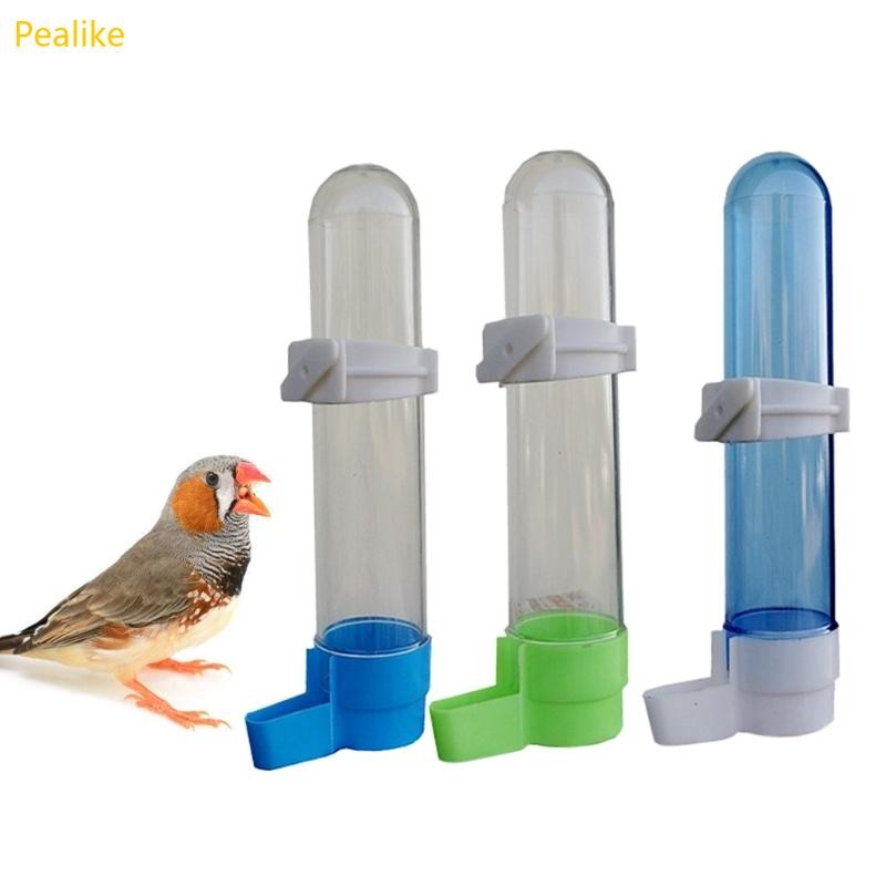 Pealike สัตว์เลี้ยงนกพลาสติก Auto Feeder นกแก้ว Cockatiel Feeding Water เครื่องดื่มถ้วยชาม Dispenser กรงอุปกรณ์