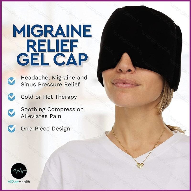 HQ3 Migraine Relief Gel Cap ฉนวนกันความร้อน ลดอาการปวดหัวและไซนัส