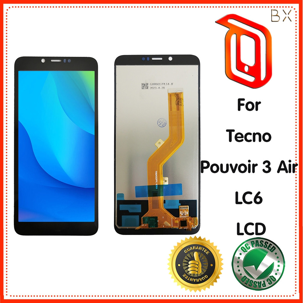 สําหรับ Tecno Pouvoir 3 Air LC6 จอแสดงผล LCD Touch Screen Digitizer แผงประกอบ