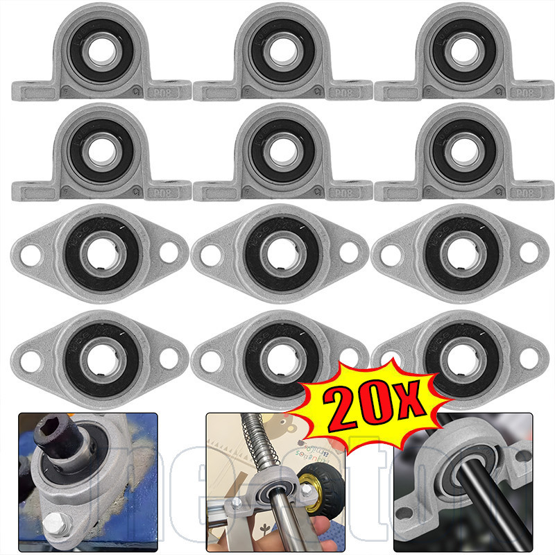 หน่วยที่อยู่อาศัยแบริ่งขนาดกะทัดรัด | ทนทาน สังกะสีอัลลอยด์กรณี 5.5x2.9 ซม. KP08 & 4.8x2.7 ซม. KFL08