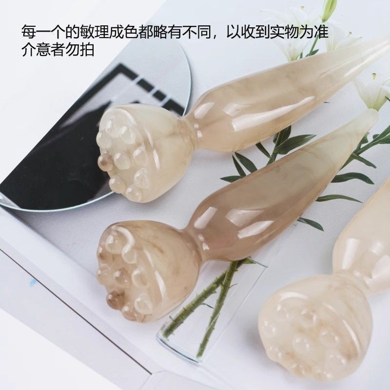 โลตัสโลตัสทลีโคนอาย眼部按摩棒按摩纹面背心式调部部部装饰修身套装饰点全身 เที่ยงตรงแท่งยืด, ไม้นวดตา, คอรูปแบบใบหน้า dff5