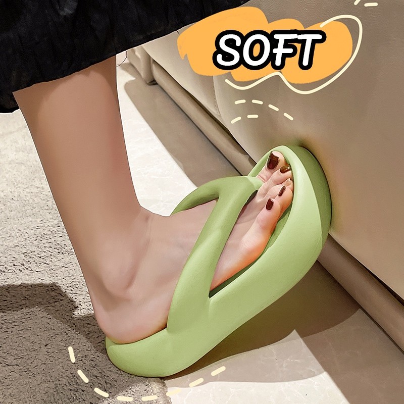 Icyขายดี รองเท้าแตะหูหนีบแฟชั่น ทรงสวยพื้นนิ่มน้ำหนักเบา วัสดุทำจากยางทนทานสีสวยมาก รีบมาเป็นเจ้าของกันได้ ต้องตำแย้X139 - รูปที่ 5