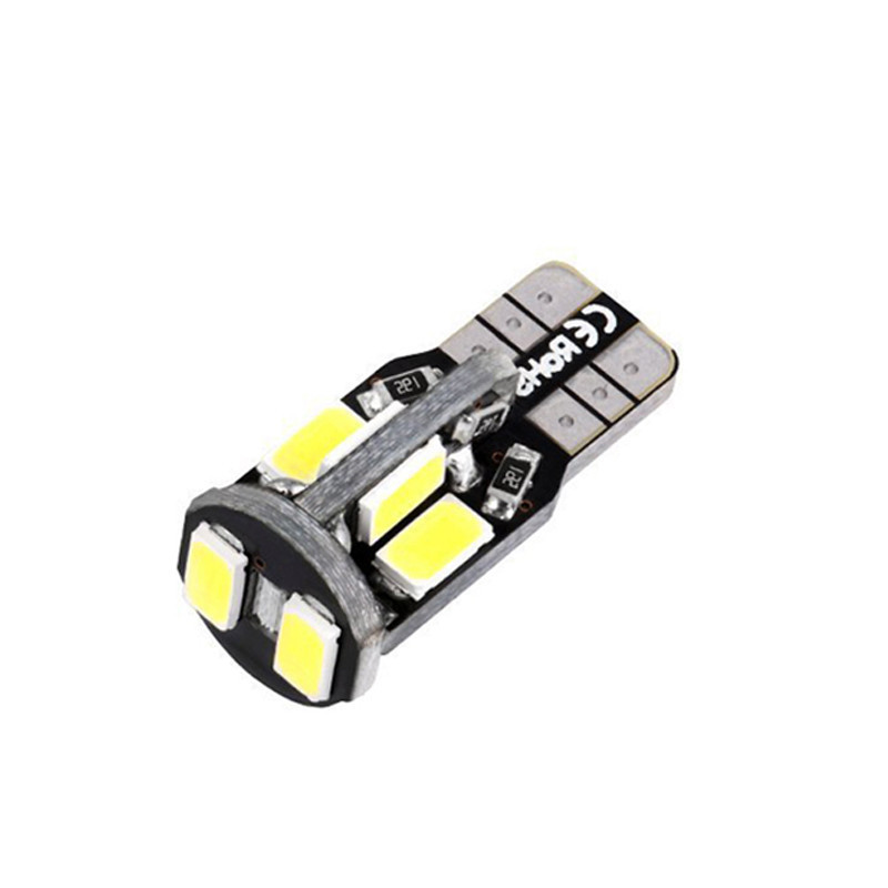 1pcs Canbus ข้อผิดพลาดฟรี High Bright 5630 10SMD T10 W5W 194 168 ความกว้างโคมไฟรถ Led ไดโอดหลอดไฟ Wa