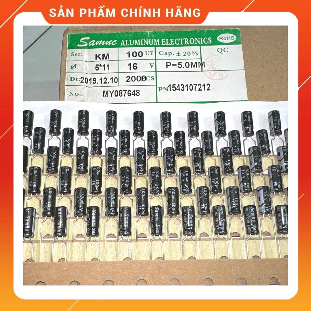 [ 20 ชิ้น ] SAMNC CAPACITOR (16V 100UF, 16V 470UF )