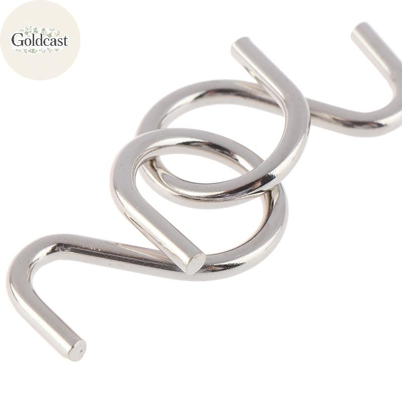 ทอง 8 ชิ้น/เซ็ตวัสดุปริศนาโลหะลวด IQ Mind สมอง Teaser ปริศนา Reliever ของเล่น TH - รูปที่ 7